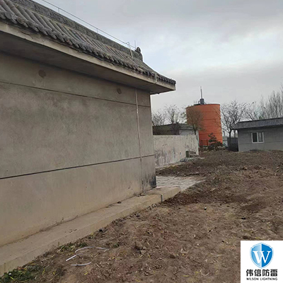 山西呂梁某酒廠10歐姆防雷接地施工